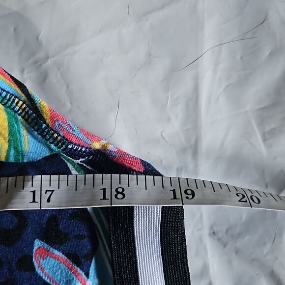 Calvin Klein Island Cheetah Logo Varsity Strip Tank Top - Picture 5 of 6